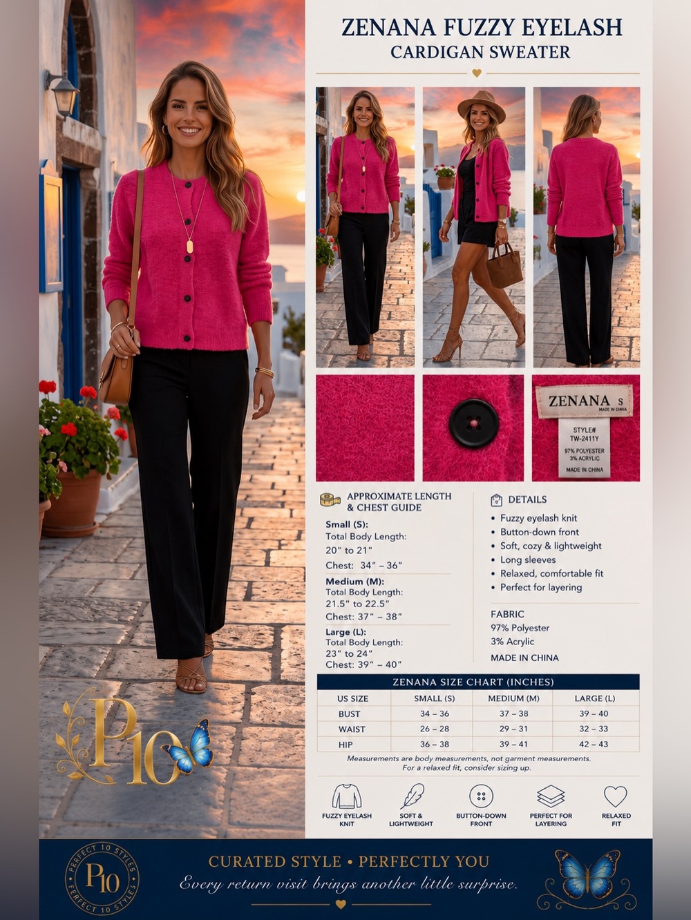 🎉RESTOCKED 
Butter soft Knit Cardigan Hot Pink 
Butter Soft Sweater SIZE S-M-L